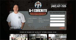 Desktop Screenshot of a1concreteomaha.com